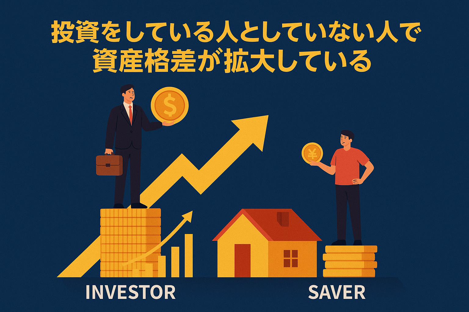 💰投資している人・していない人で資産格差が拡大中！