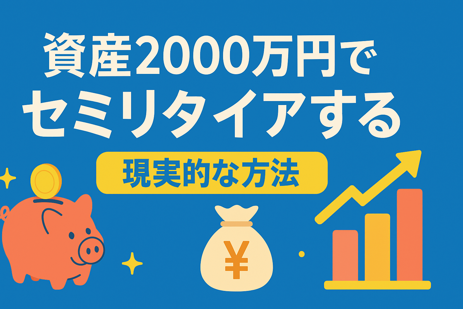 💰 資産2000万円でセミリタイアは可能？｜現実的な生き方と投資戦略を徹底解説