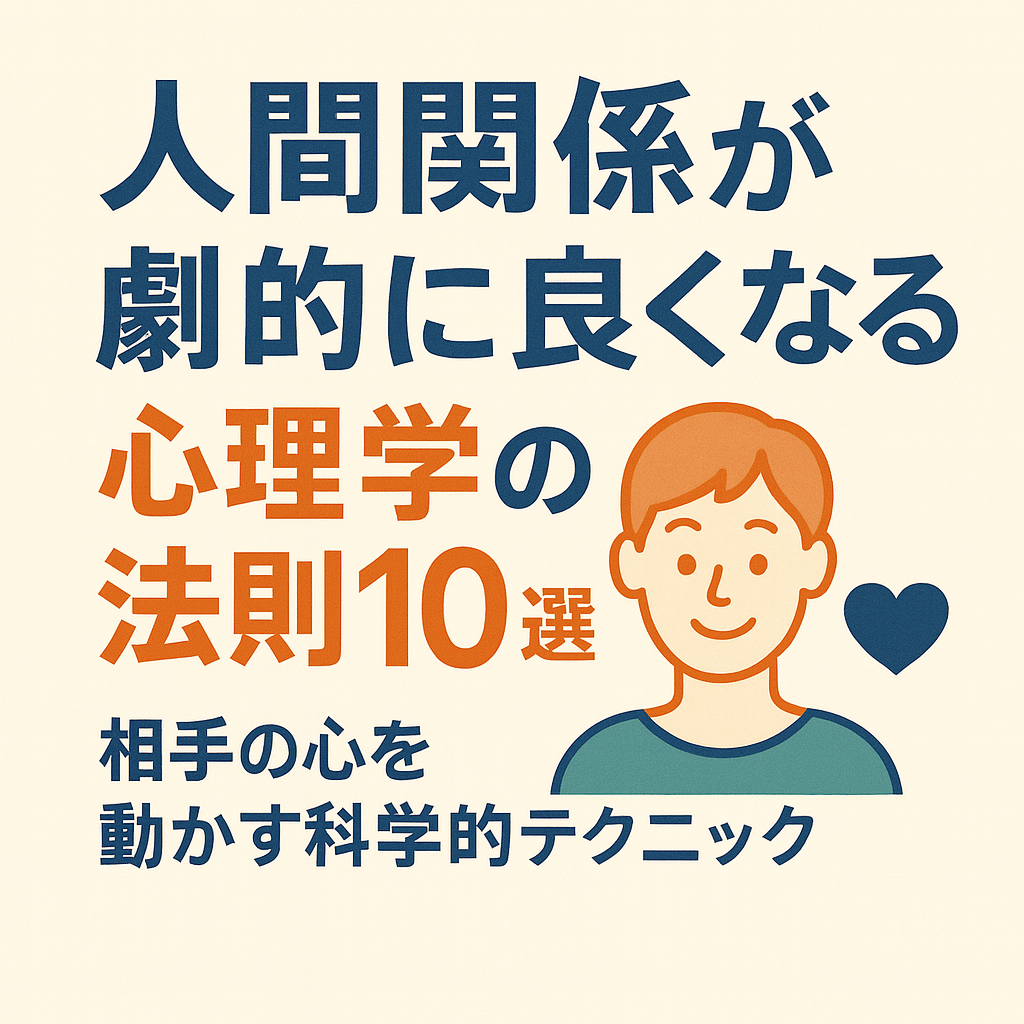 🧠人間関係が劇的に良くなる心理学の法則10選【相手の心を動かす科学的テクニック】