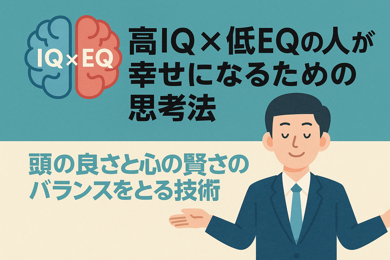 🧠 高IQ × 低EQの人が幸せになるための思考法