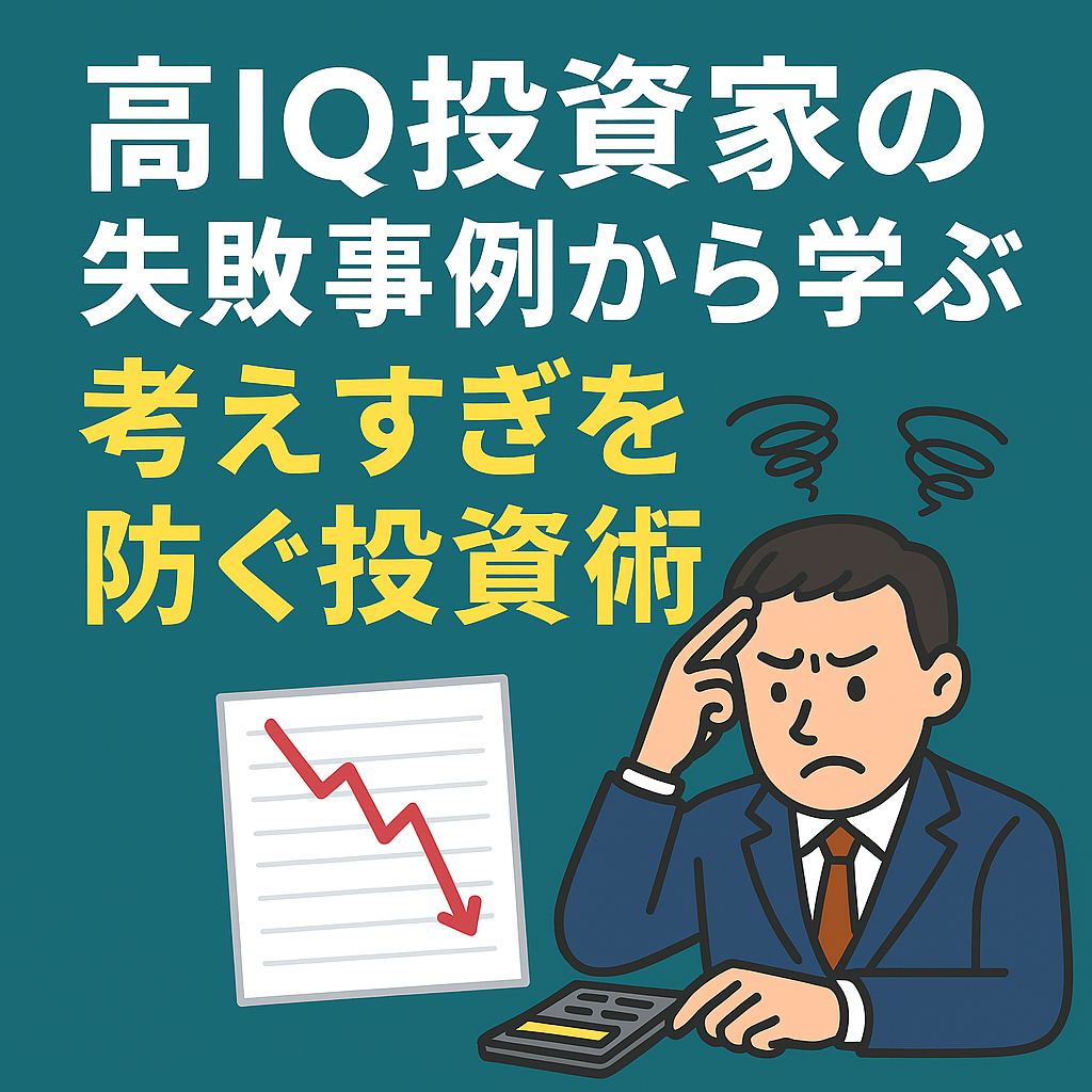 🧠 高IQ投資家の失敗事例から学ぶ“考えすぎを防ぐ投資術”