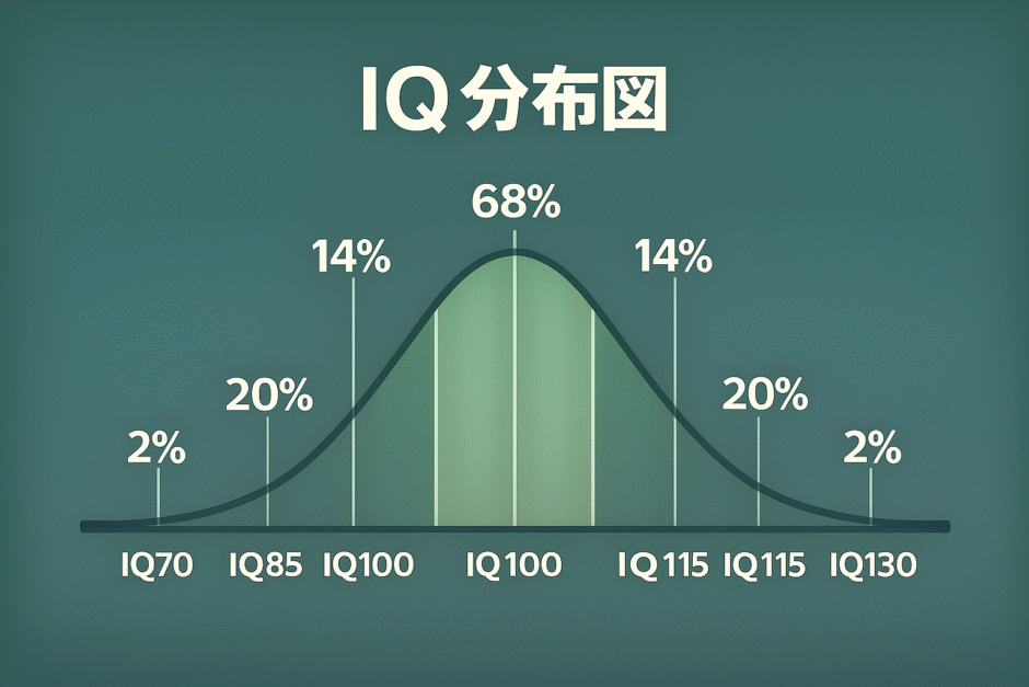 あなたのIQはどの位置?|IQ分布図からわかる“知能のリアル差” | CobaruBlog《コバルブログ》