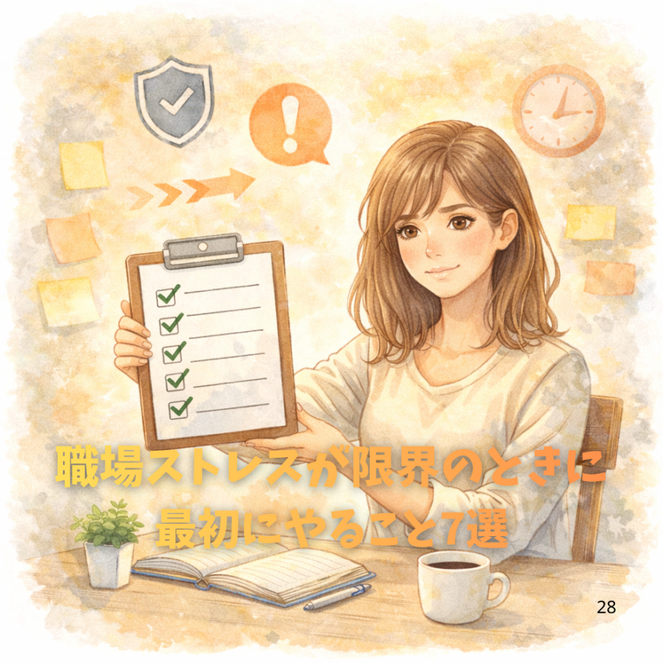 職場ストレスが限界のときに 最初にやること7選