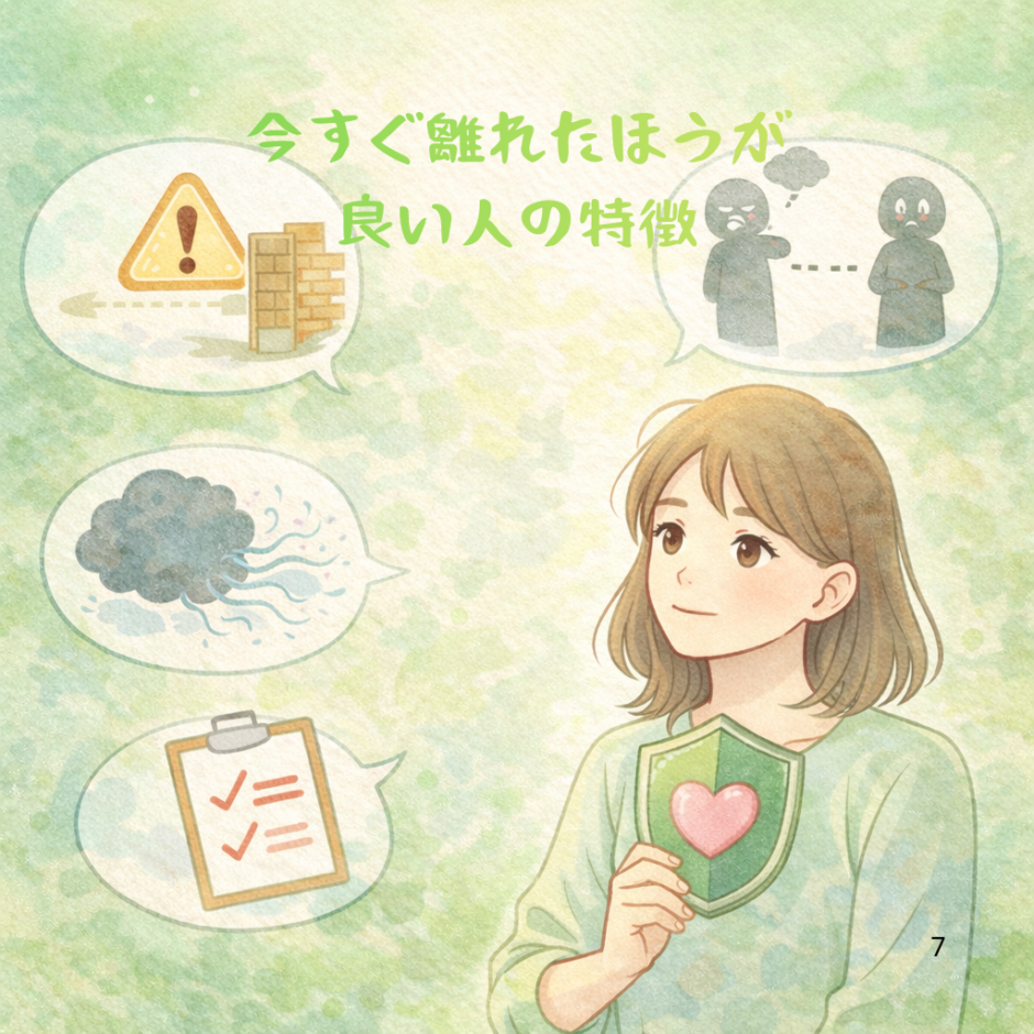 今すぐ離れたほうが良い人の特徴