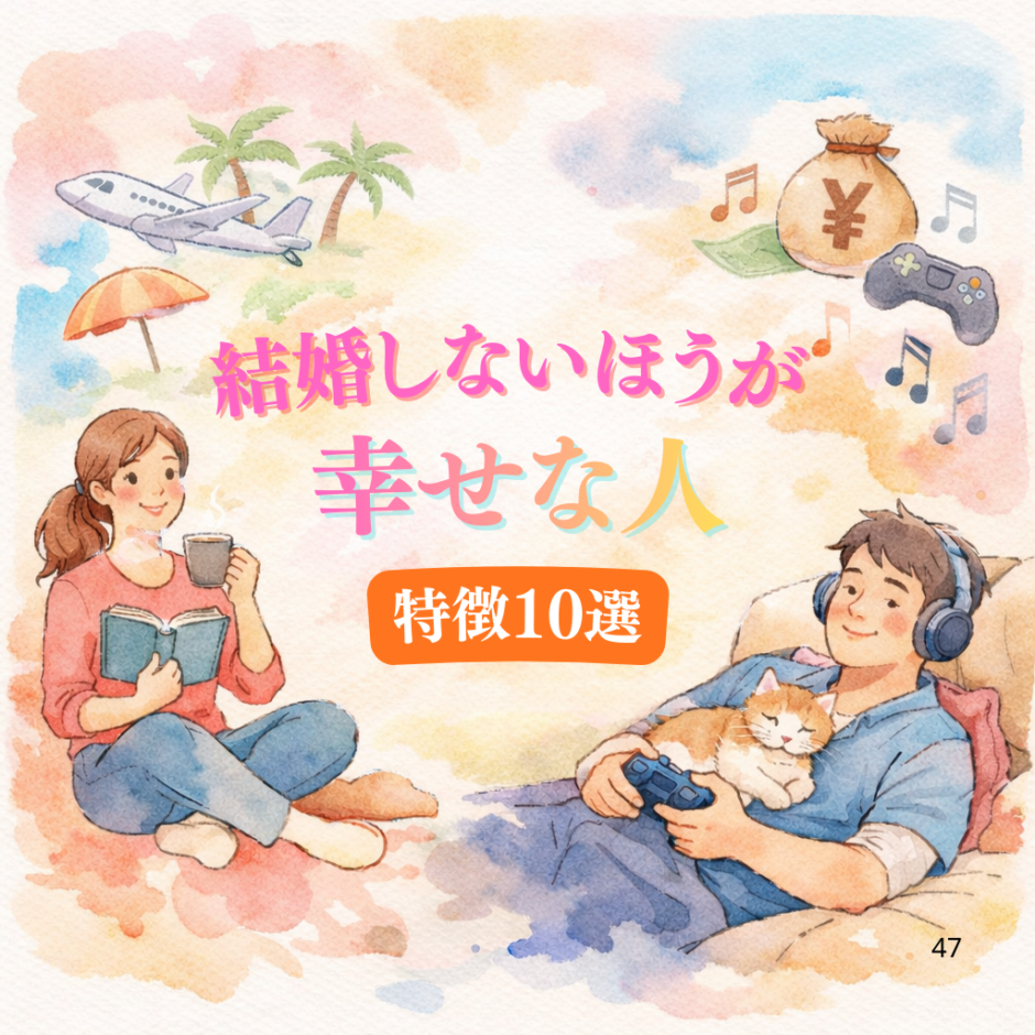 結婚しないほうが 幸せな人