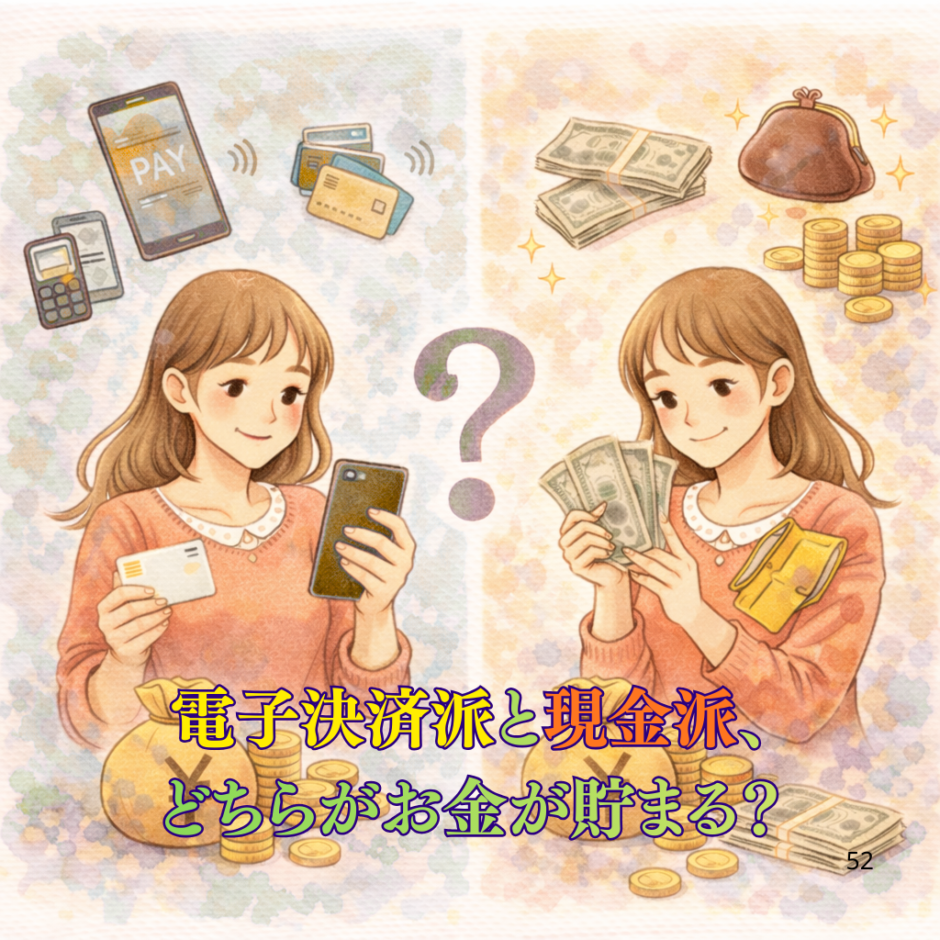 電子決済派と現金派、 どちらがお金が貯まる？