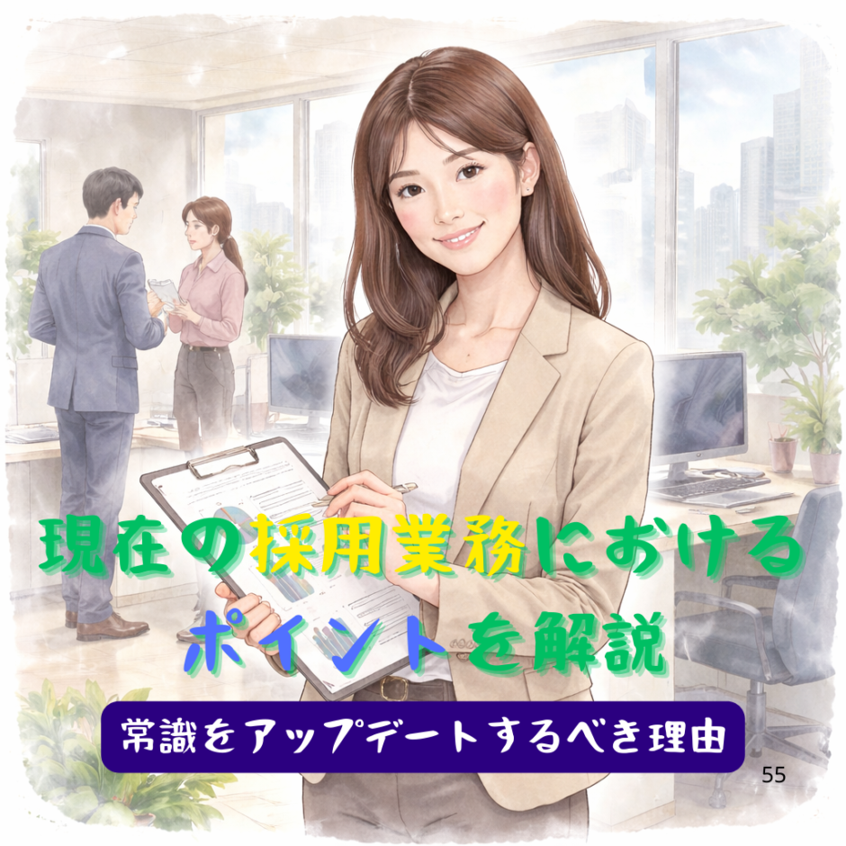 現在の採用業務における ポイントを解説