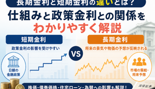 長期金利と短期金利の違いとは？政策金利との関係をわかりやすく解説